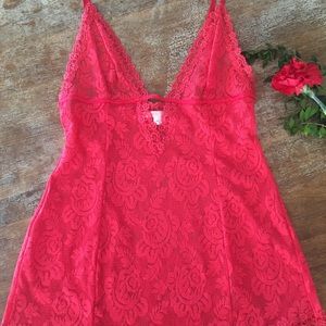 Victoria's Secret Red Lace Sleepwear